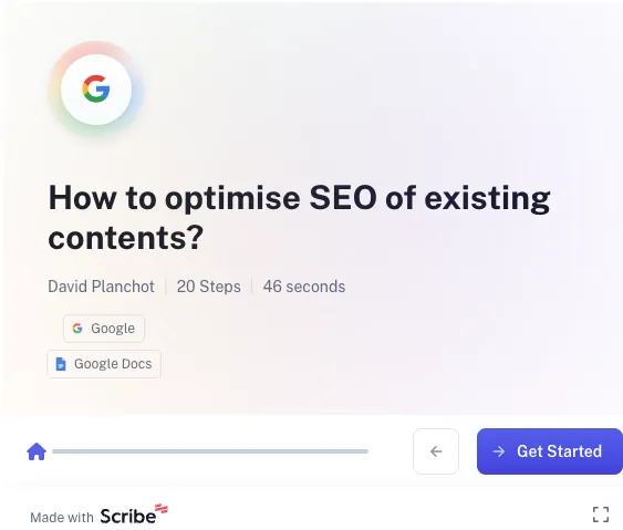 Tutoriel vidéo pour optimiser le SEO d'un contenu existant